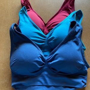 3 pack yoga bras size large